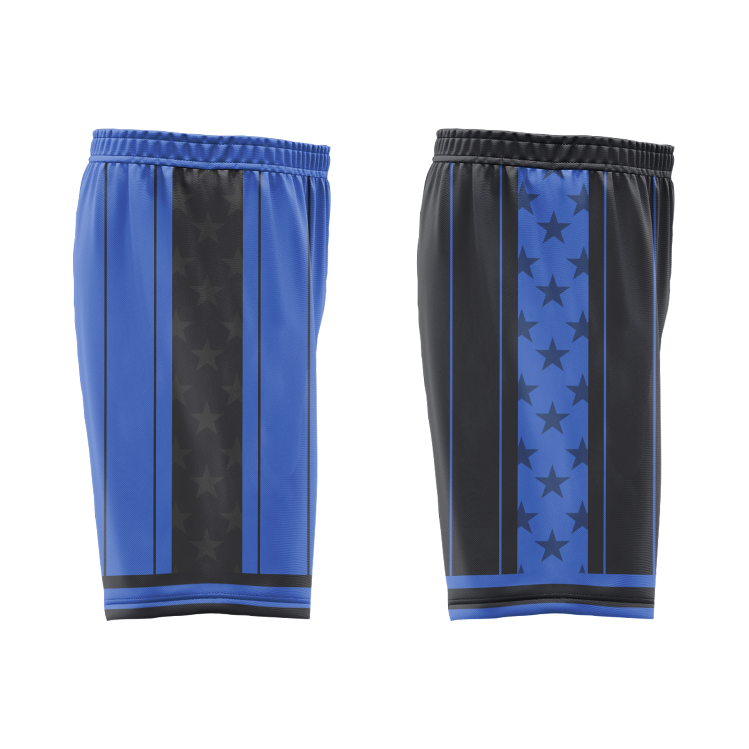Custom Blue Black Classic Style Reversible Basketball Uniform Personalized Ordinary BBJR-D017055