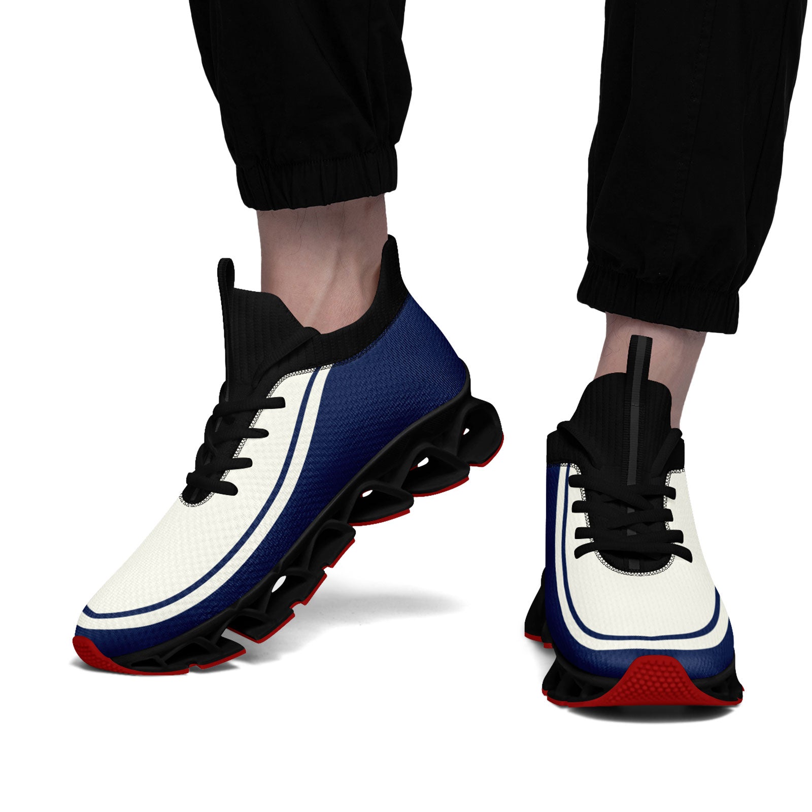 Custom Cream Navy Maxsoul Shoes Personalized Sneaker FN030XD-D020388-12