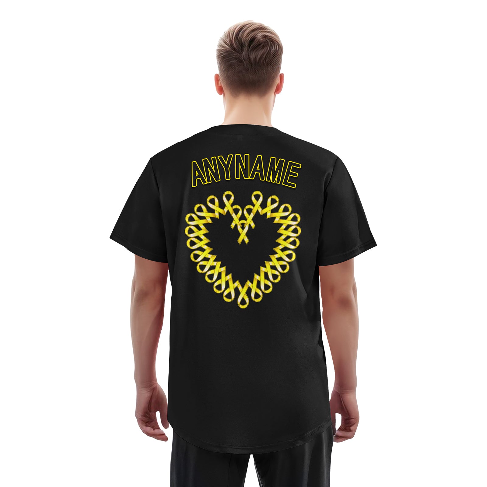 Custom Black World Cancer Day Personalized Authentic Baseball Jersey BSBJ01-E06020-9