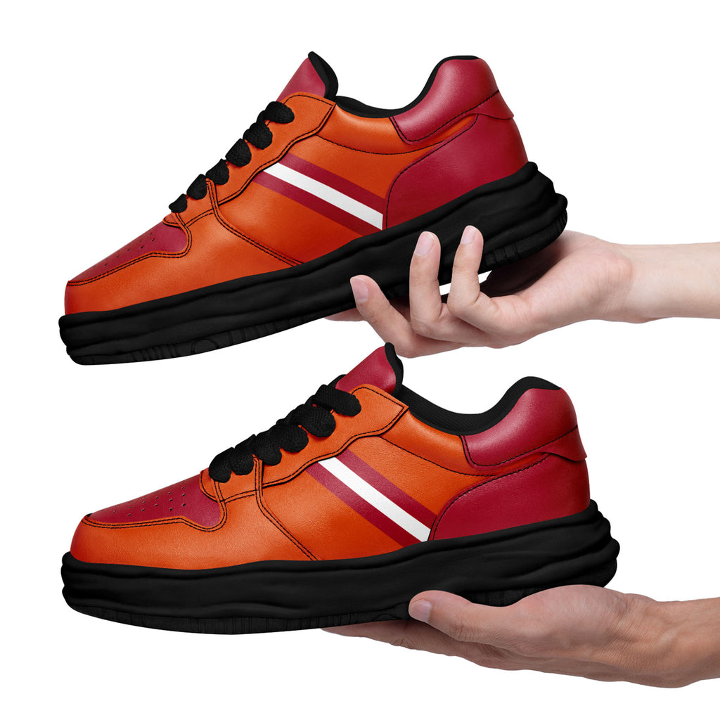 Custom Red Orange Tampa Bay Shoes Personalized Sneaker FN032-D020389-29