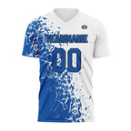 Custom Blue White Soccer Sets Jersey Personalized SCJ101-D28008