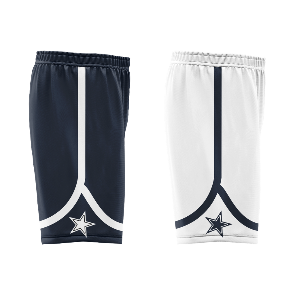 Custom Blue White Classic Style Reversible Basketball Uniform Personalized Ordinary BBJR-D017056