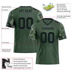 Custom Camo Personalized Authentic Football Jersey FBJ02-D06129