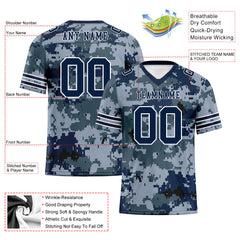 Custom Camo Personalized Authentic Football Jersey FBJ02-D06120