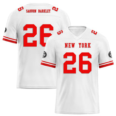 Custom White New York Personalized Authentic Football Jersey FBJ02-D020263-21