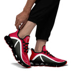 Custom Red Gray Maxsoul Shoes Personalized Sneaker FN003XD-D020391-10
