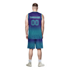 Custom Blue Fade Fashion Sports Uniform Basketball Jersey BBJ01-D020102-9