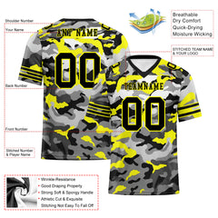 Custom Camo Personalized Authentic Football Jersey FBJ02-D06114