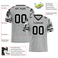 Custom Camo Personalized Authentic Football Jersey FBJ02-D06125