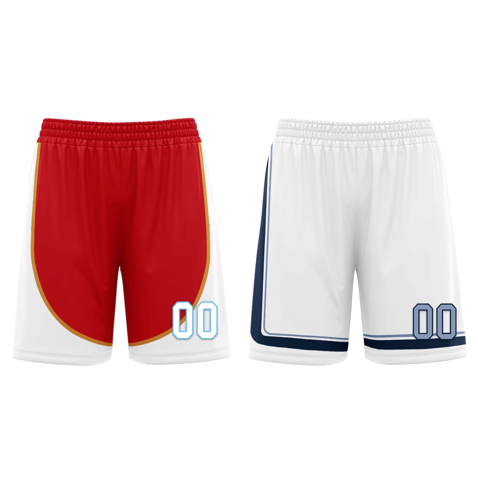 Custom Red White Memphis City Edition Personalized Reversible Basketball Set Sports Basketball Jersey BBJ01R-D0610-15
