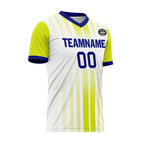 Custom White Yellow Soccer Sets Jersey Personalized SCJ101-D020131-8