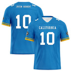 Custom Blue Yellow Los Angeles Football Jersey and Firesoul Sports Shoes Combo Offer Personalized Combo ZH-D020273-22