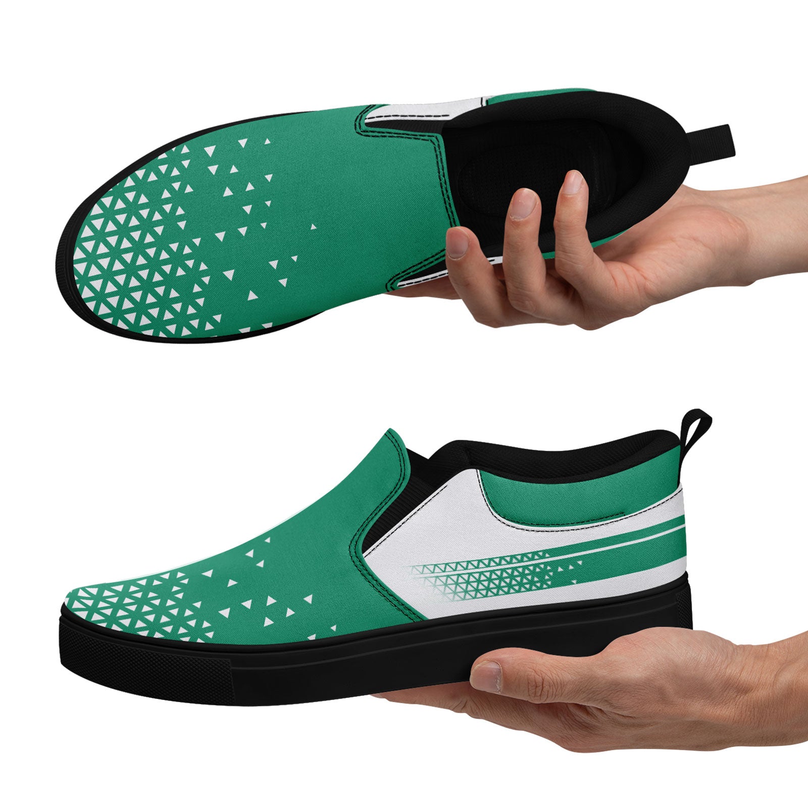 Custom Canvas Sneakers Personalized Slip On Shoes FN071-E023042-10