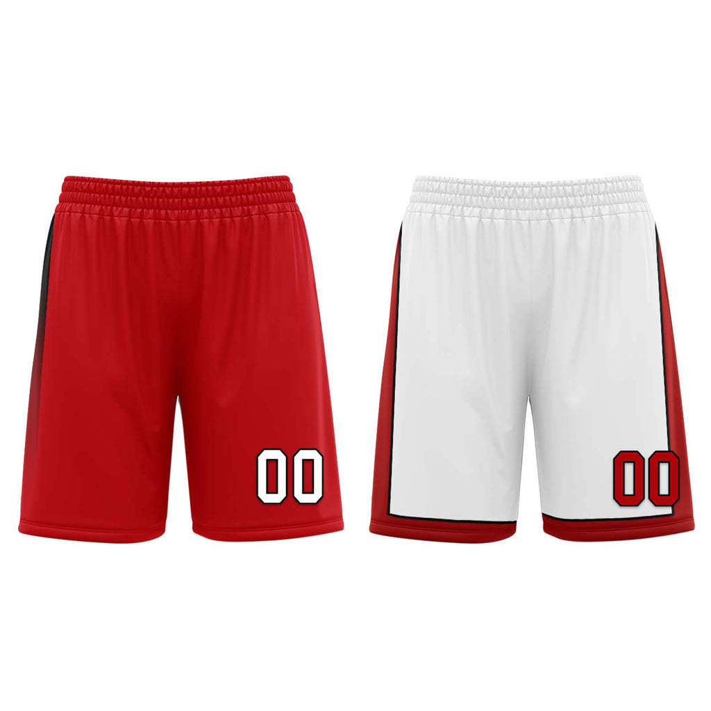 Custom Red White Miami City Edition Personalized Reversible Basketball Set Sports Basketball Jersey BBJ01R-D0610-16