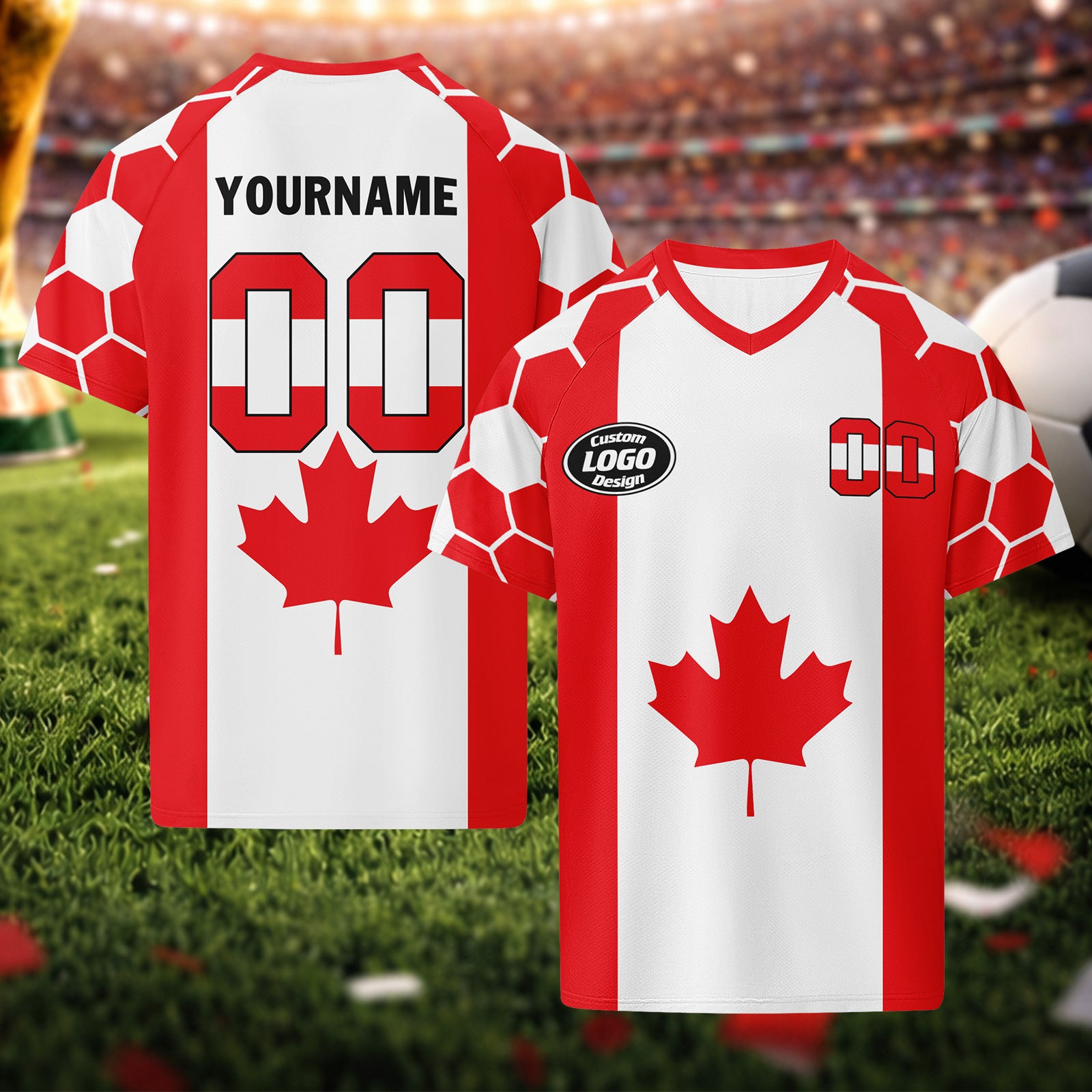 Custom Canada 2026 World Cup Football Shirt Customized Soccer Jersey for Fans Add Your Name & Number FZ190-F023094-2