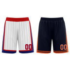 Custom White Red Black New York City Edition Personalized Reversible Basketball Set Sports Basketball Jersey BBJ01R-D0610-20