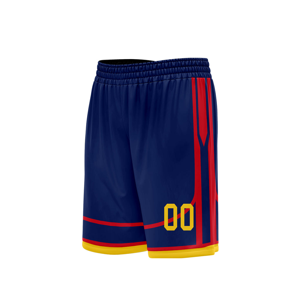 Custom Navy Blue Red Gold City Edition Personalized Sports Uniform Authentic Basketball Jersey BBJ01-D06101-10