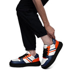 Custom Blue Orange Denver Shoes Personalized Sneaker FN032-D020389-10