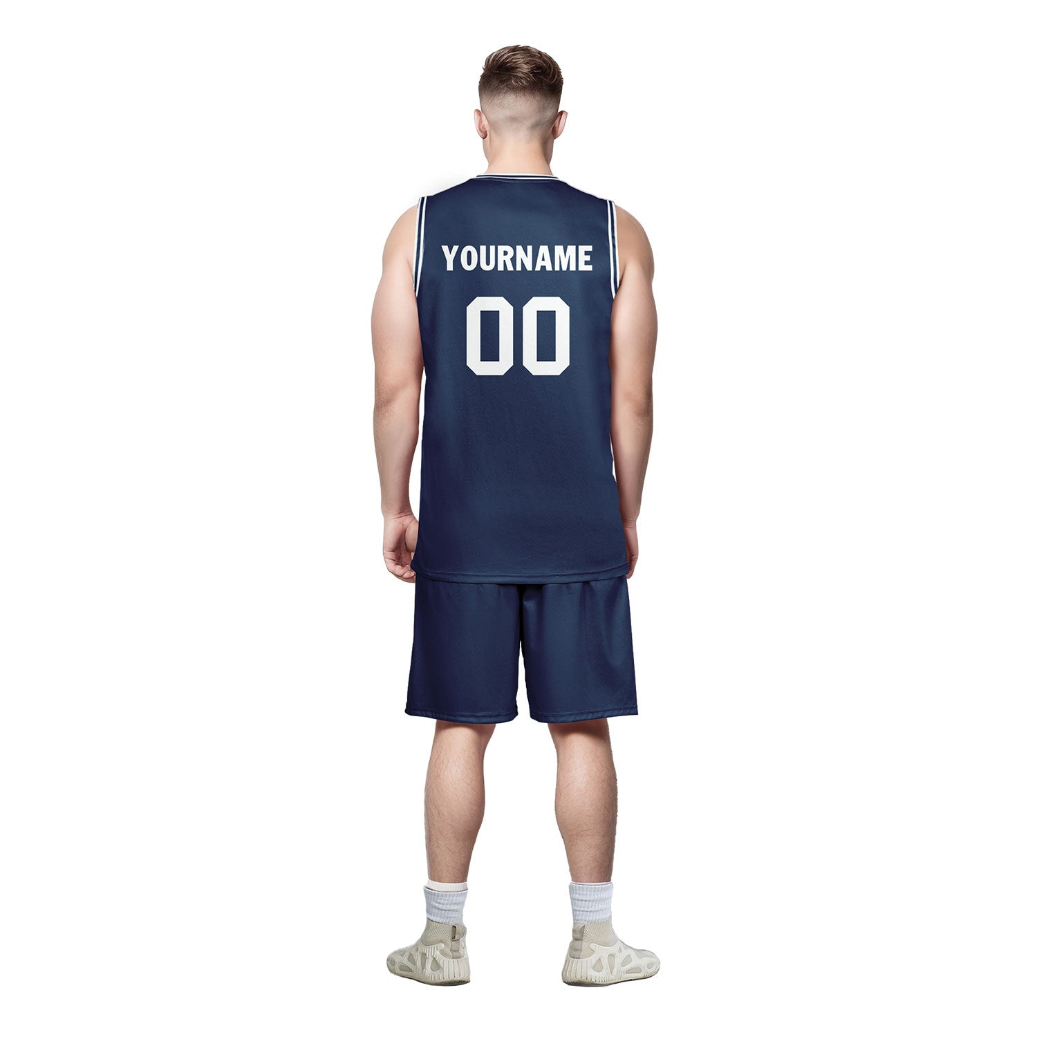Custom Blue Classic Style Sports Uniform Basketball Jersey BBJ01-D020105-9