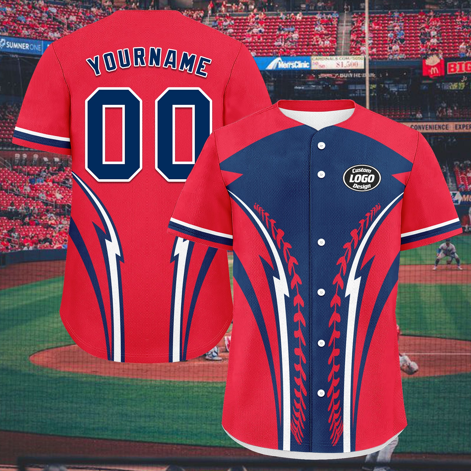 Custom Personalized Authentic Baseball Jersey BSBJ01-E023019-9