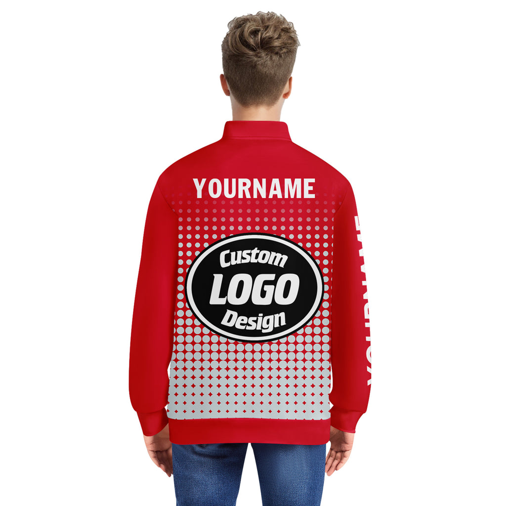 Custom Jacket Bomber Full-Snap Varsity Letterman Personalized Jacket PR092-D020346-1