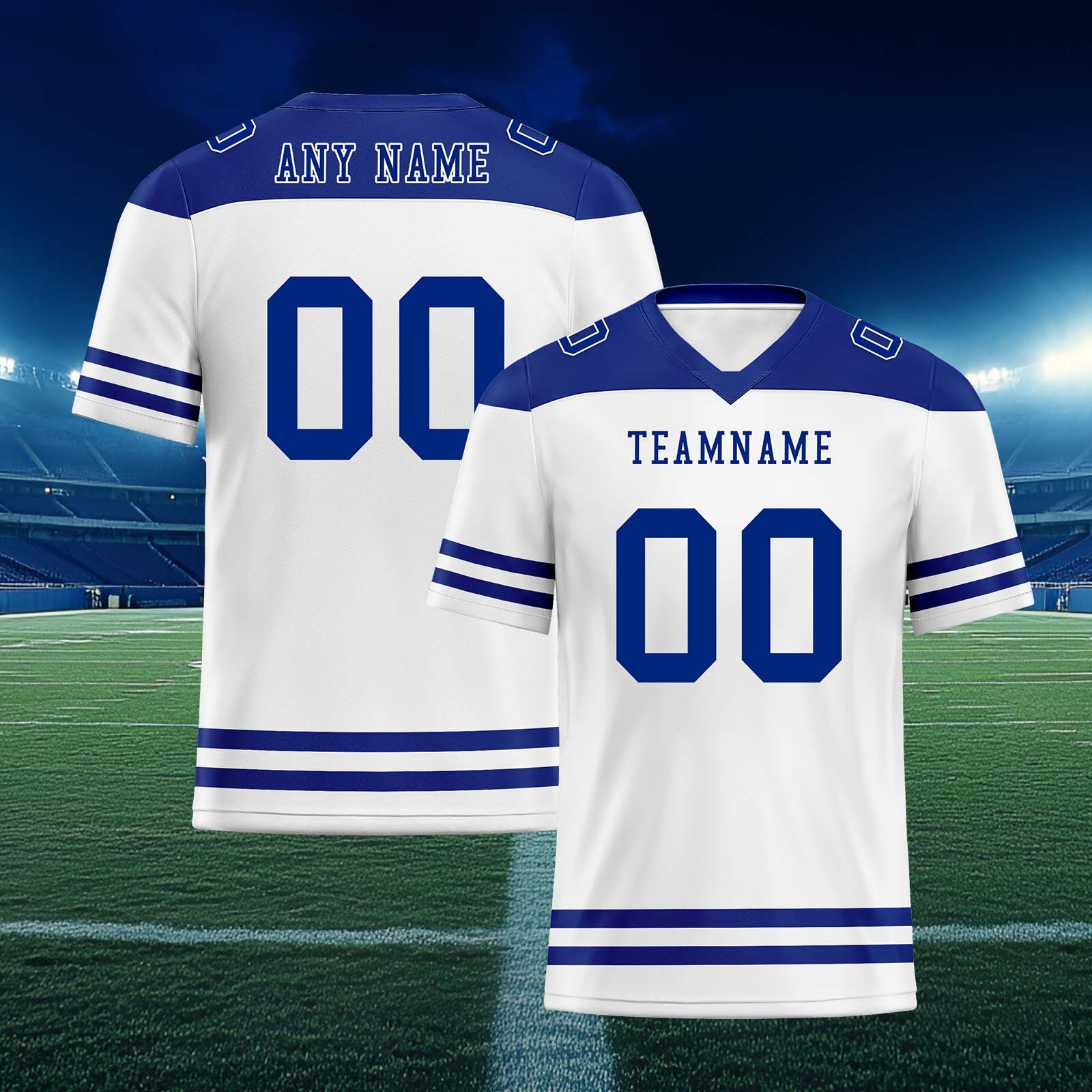 Custom Indianapolis Personalized Authentic Football Jersey FBJ02-E0607-12