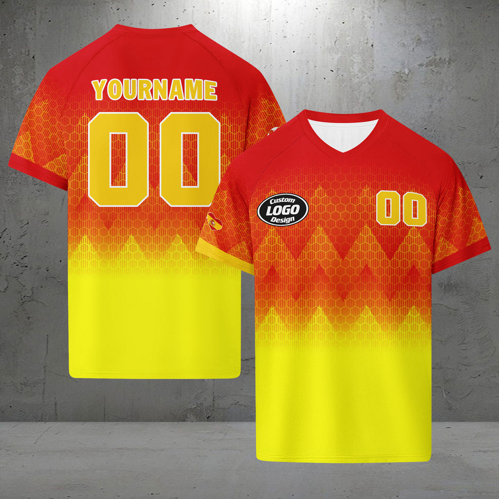 Custom Spain 2026 World Cup Football Shirt Customized Soccer Jersey for Fans Add Your Name & Number FZ190-F025072-2