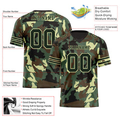 Custom Camo Personalized Authentic Football Jersey FBJ02-D06121