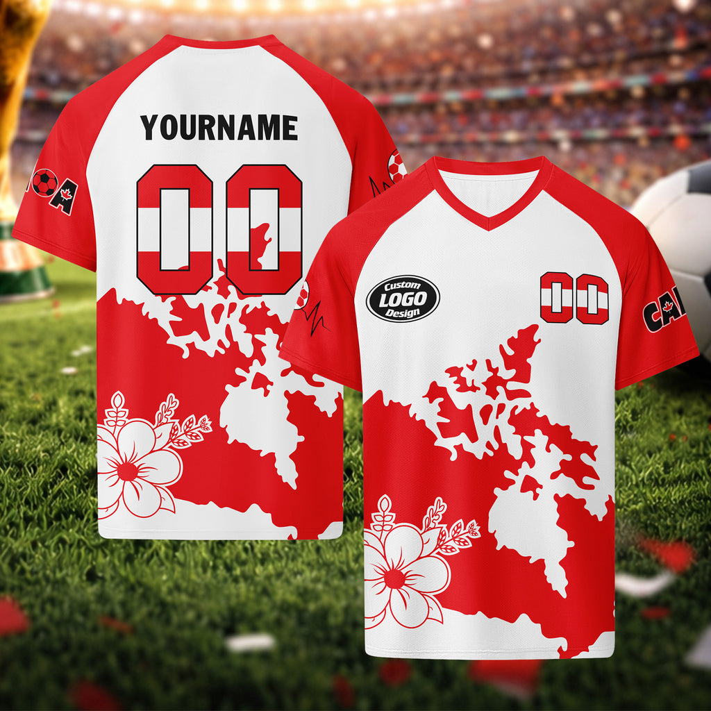 Custom Canada 2026 World Cup Football Shirt Customized Soccer Jersey for Fans Add Your Name & Number FZ190-F023094-5