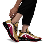 Custom Red Gold Maxsoul Shoes Personalized Sneaker FN003XD-D020391-16