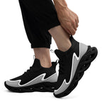 Custom Black Gray Maxsoul Shoes Personalized Sneaker FN030A-E020011-1