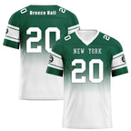 Custom Green White New York Football Jersey and Hat Combo Offer Personalized Combo ZH-D020326-28