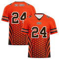 Custom Black Orange Ohio Personalized Authentic Football Jersey FBJ02-D023033-8