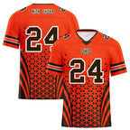 Custom Black Orange Ohio Personalized Authentic Football Jersey FBJ02-D023033-8