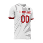 Custom White Gray Soccer Sets Jersey Personalized SCJ101-D28046