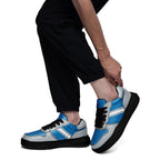 Custom Blue Gray Detroit Shoes Personalized Sneaker FN032-D020389-11