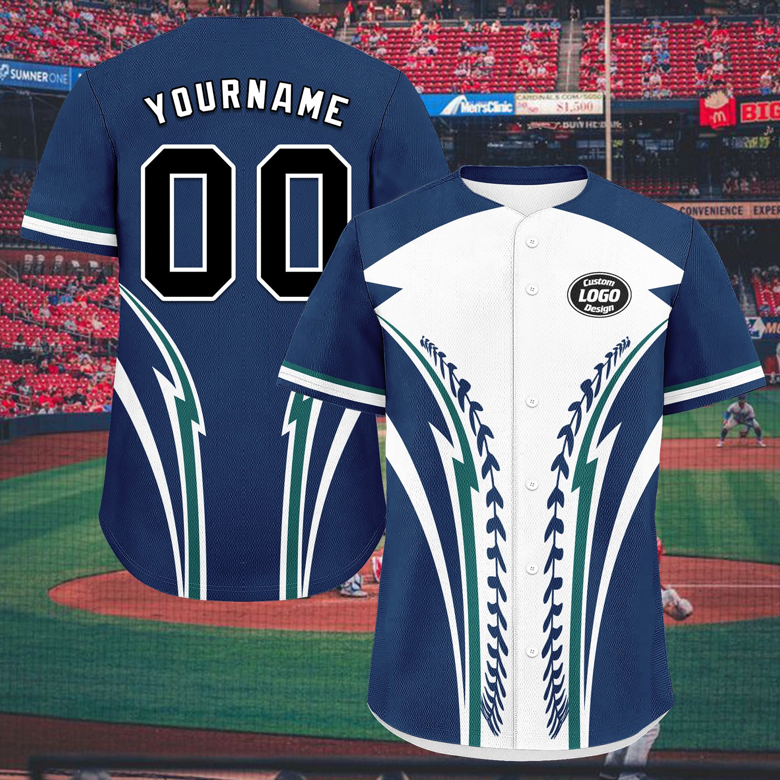 Custom Personalized Authentic Baseball Jersey BSBJ01-E023019-25