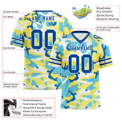 Custom Camo Personalized Authentic Football Jersey FBJ02-D06118