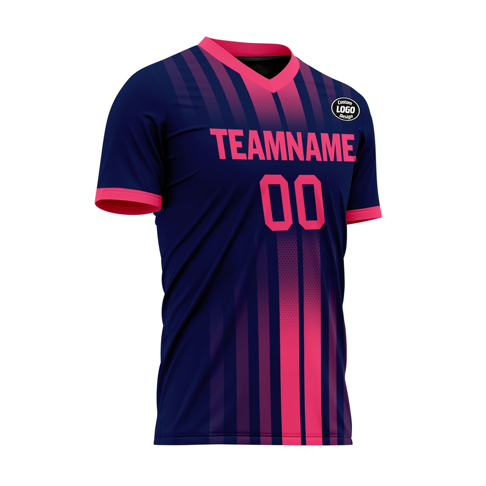 Custom Blue Pink Soccer Sets Jersey Personalized SCJ101-D020131-1