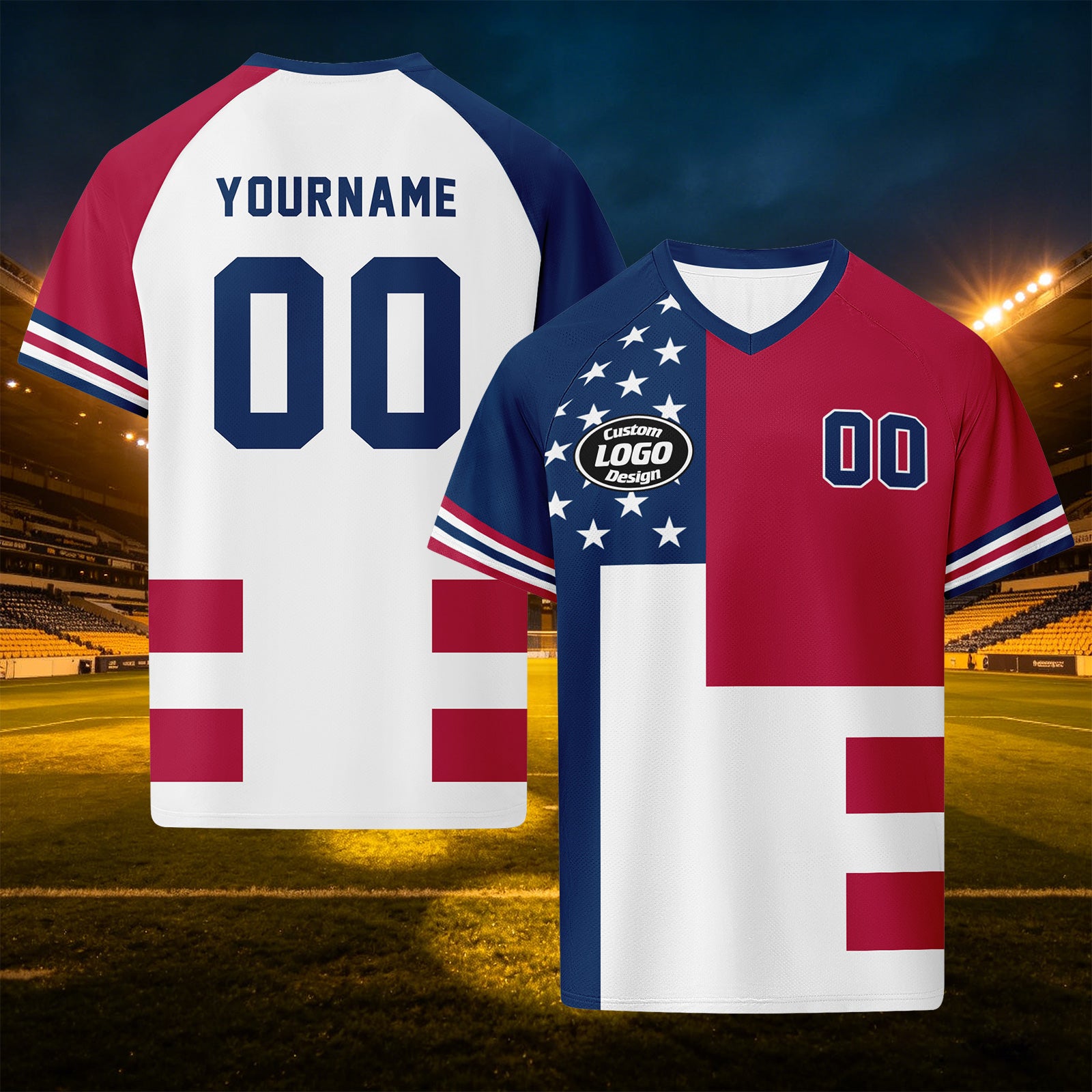 Custom United States 2026 World Cup Football Shirt Customized Soccer Jersey for Fans Add Your Name & Number FZ190-F009146-3