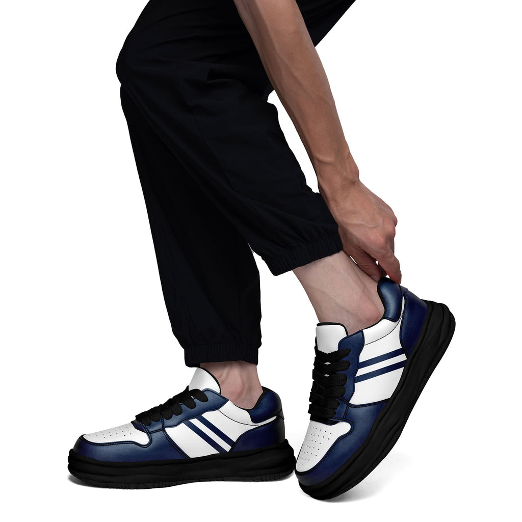 Custom Blue White Dallas Shoes Personalized Sneaker FN032-D020389-9