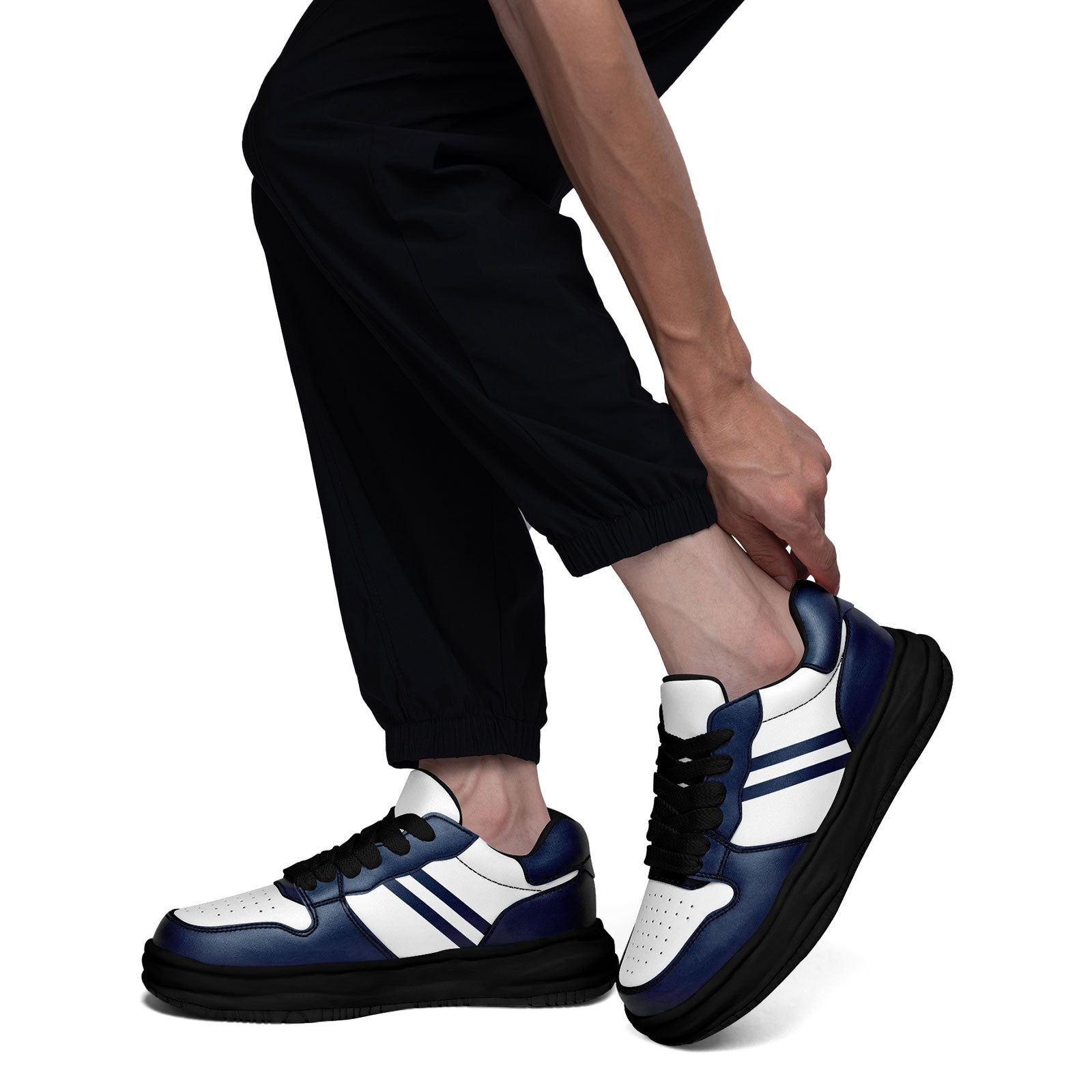Custom Blue White Dallas Shoes Personalized Sneaker FN032-D020389-9
