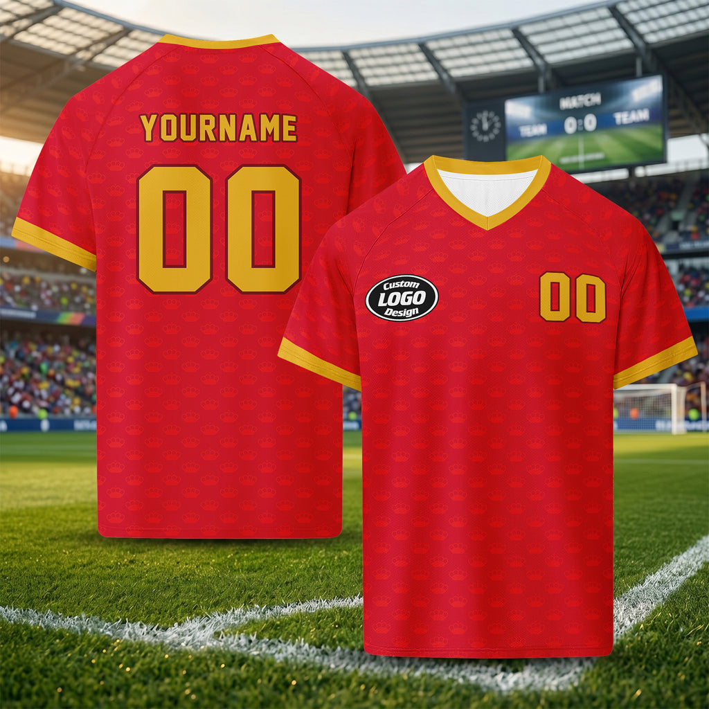 Custom Spain 2026 World Cup Football Shirt Customized Soccer Jersey for Fans Add Your Name & Number FZ190-F020047-5