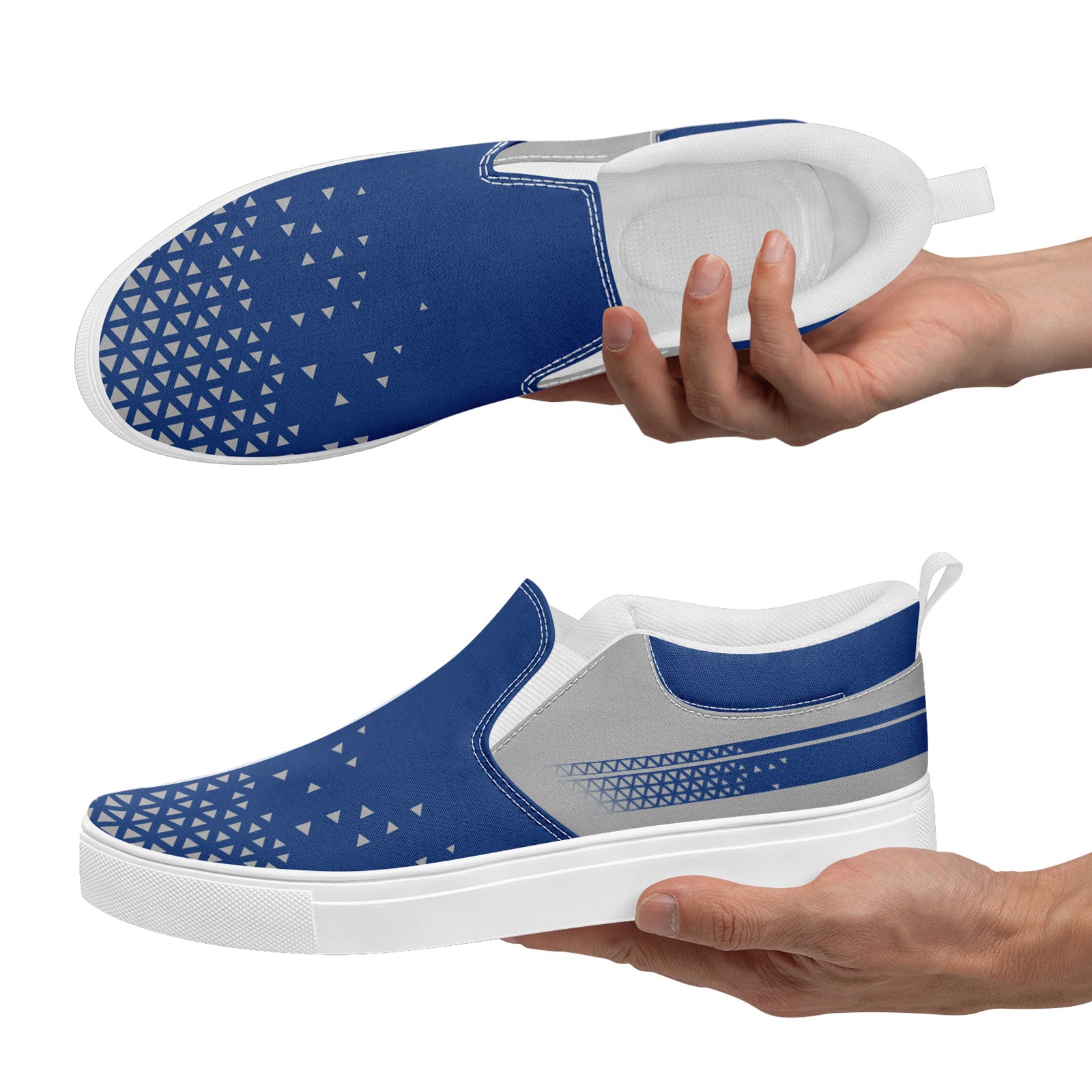 Custom Canvas Sneakers Personalized Slip On Shoes FN071-E023042-4