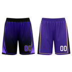 Custom Black Purple Los Angeles City Edition Personalized Reversible Basketball Set Sports Basketball Jersey BBJ01R-D0610-14