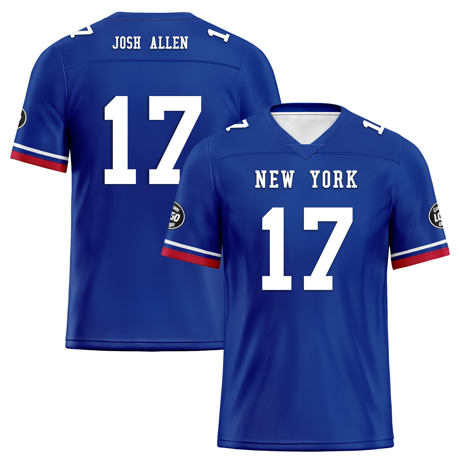 Custom Blue Buffalo Personalized Authentic Football Jersey FBJ02-D020263-4