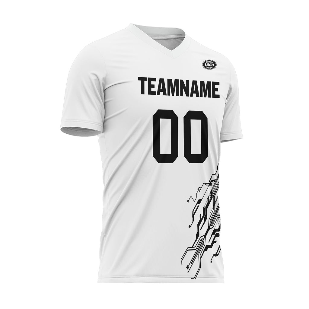 Custom White Soccer Sets Jersey Personalized SCJ101-D28020