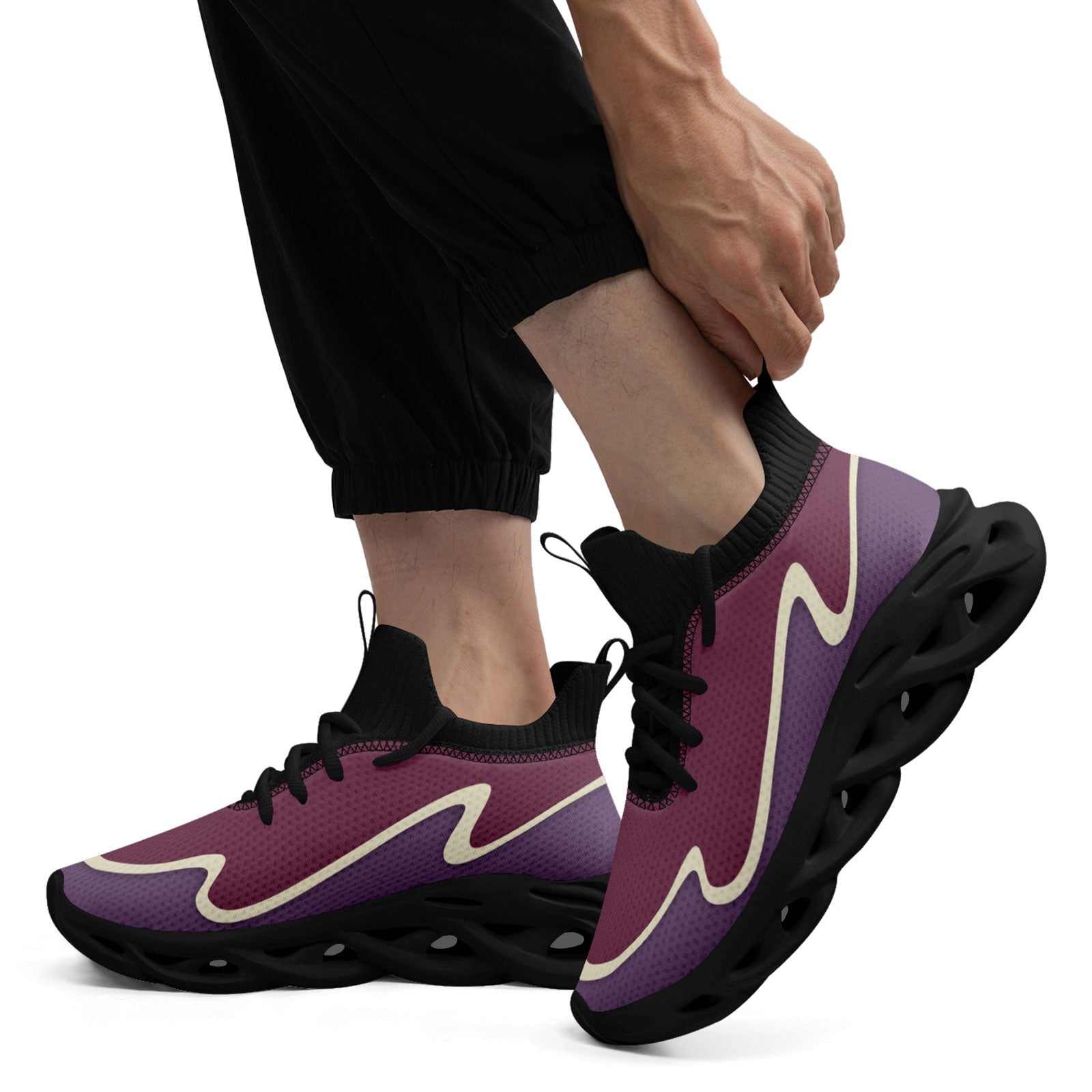 Custom Purple Maxsoul Shoes Personalized Sneaker FN030A-E020011-13