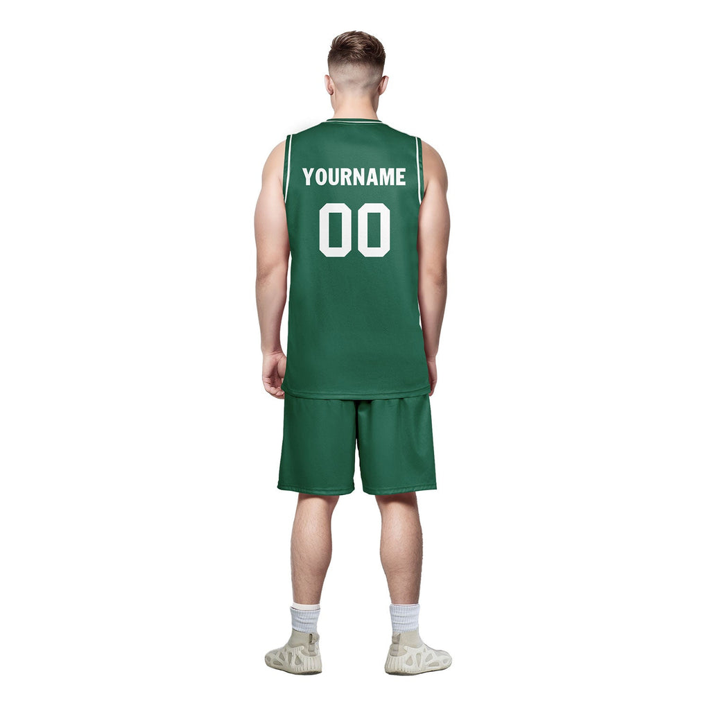 Custom Green Classic Style Sports Uniform Basketball Jersey BBJ01-D020105-22