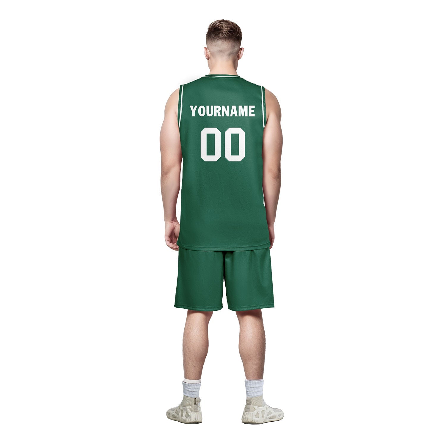 Custom Green Classic Style Sports Uniform Basketball Jersey BBJ01-D020105-22